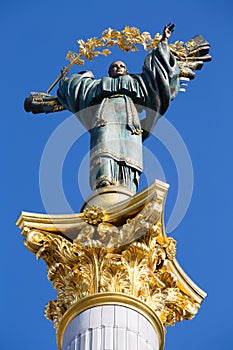 Independence monument in Kiev, Ukraine.