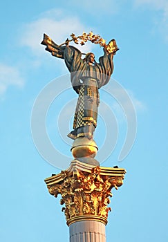 Independence monument in Kiev, Ukraine
