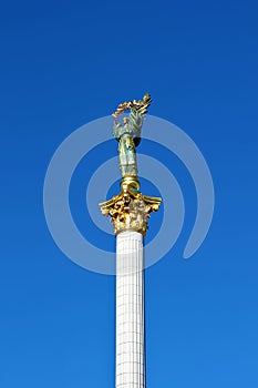 Independence monument in Kyiv, Ukraine photo