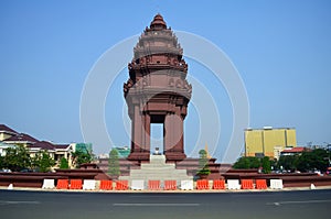 Independence Monument, in Phnom Penh, Cambodia.