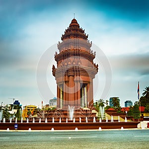 The Independence Monument in Phnom Penh, Cambodia