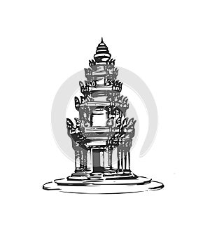 The Independence Monument in Phnom Penh