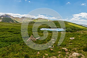 Independence pass near Denver in the Rocky Mountains