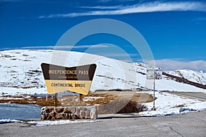 Independence Pass in Rocky Mountains