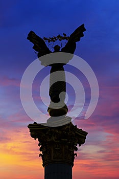 Independence square at night