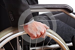 Independent diabled man photo