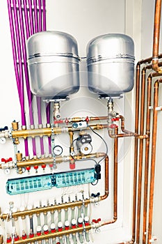 Independent heating system in boiler-room