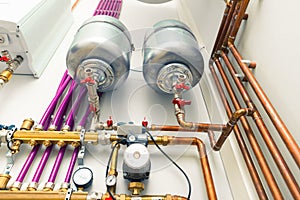 Independent heating system in boiler-room