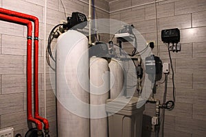independent heating system in room boiler