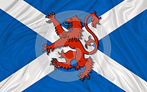 Independent Lion Rampant on Saltire, Scotland