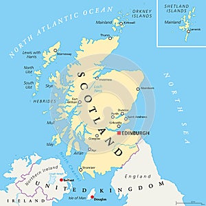Independent Scotland Political Map photo