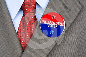 Independent voter pin photo