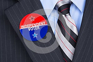 Independent voter pin photo