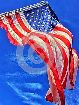 Indepenence Day With Old Glory Unfurled