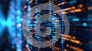 An indepth view of a computer program running machine learning for anomaly detection with intricate code lines and