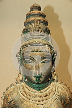 India ancient bronze statue photo