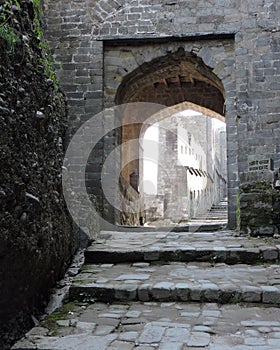 India Architecture Arched Door Kangra Fort
