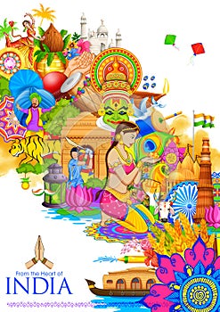 India background showing its culture and diversity