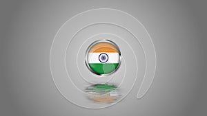 India badge flag particle