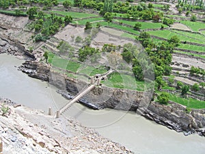 India, the bridge through the river Ind.