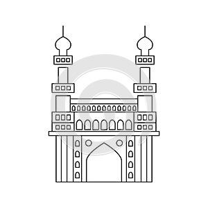 India Charminar icon logo
