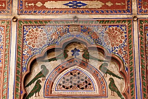 India, Decoration on the Haveli wall