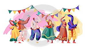 India Festival. Celebrate Holiday Day in Country. Traditional Style of Dance Include Refined and Experimental Fusion of Classical