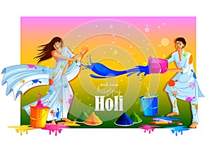 India Festival of Color Happy Holi background