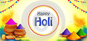 India Festival of Color Happy Holi background