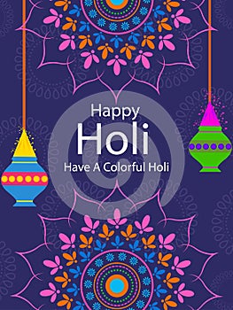 India Festival of Color Happy Holi background