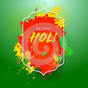 India Festival of Color Happy Holi holiday background