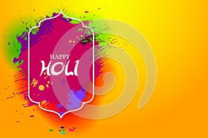 India Festival of Color Happy Holi holiday background