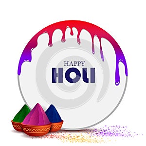 India Festival of Color Happy Holi holiday background