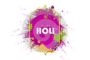 India Festival of Color Happy Holi holiday background