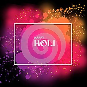 India Festival of Color Happy Holi holiday background