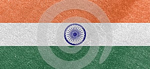 India flag fabric cotton material wide flag wallpaper photo
