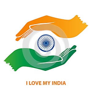 India flag Hand Gesture
