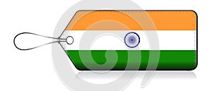 India flag label, Made in Indian photo