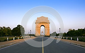 India Gate & Amar Jawan Jyoti in a single frame photo