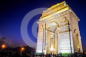 India Gate night view