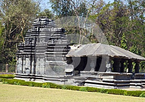 India. Goa. The only remained Mahadev temple the XIII century in Tambdi Surla. photo