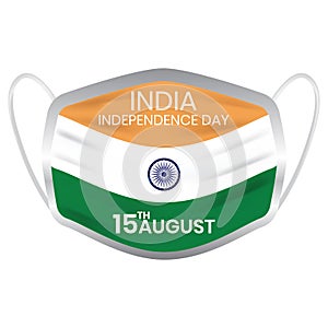 India independence day 2021 15 agustus mask flag