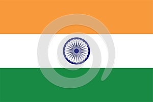 India Indian Flag Asian Country Flag Vector Symbol