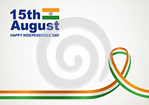 India insignia ribbon on white