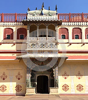 India. Jaipur. City Palace- Palace of the maharaja.