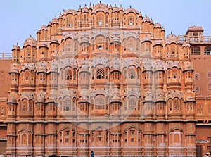 India Jaipur Hawa Mahal the palace of winds