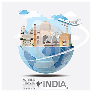 India Landmark Global Travel And Journey Infographic