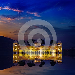 India landmark - Jal Mahal Lake Palace