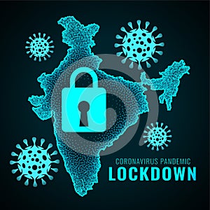 India lockdown due to coronavirus pandemic infection outburst photo