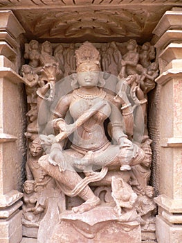 India, Madhya Pradesh, Khajuraho, Mahadeva Temple,